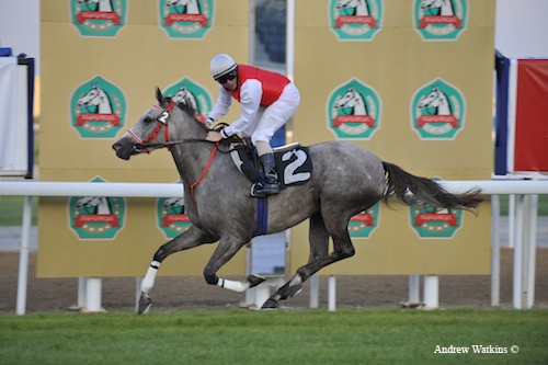 Anood Al Ghaid wins the first Arabian race